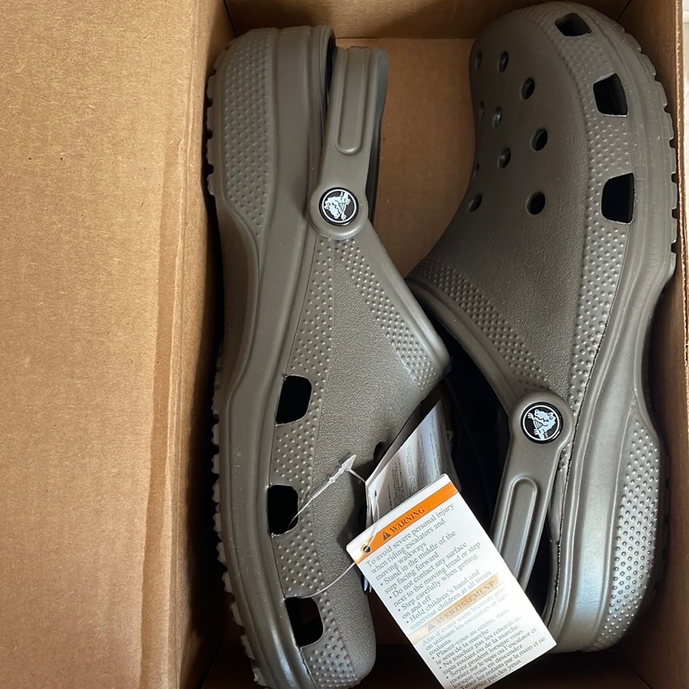 NWT Chocolate Brown Crocs